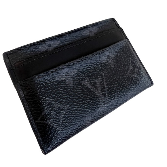 Louis Vuitton Monogram Eclipse Porte-Cartes Double Card Holder Wallet - Picture 5 of 8